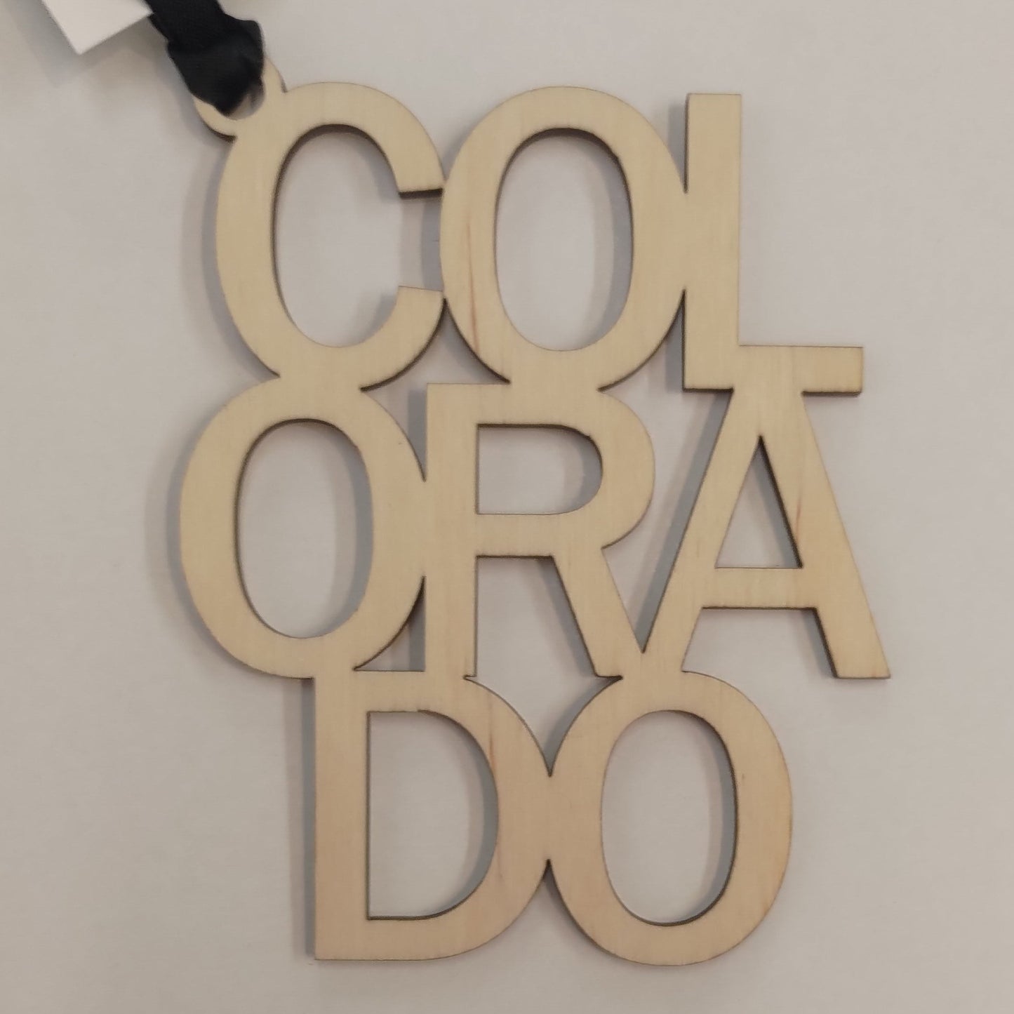 Colorado Letters Wooden Ornament