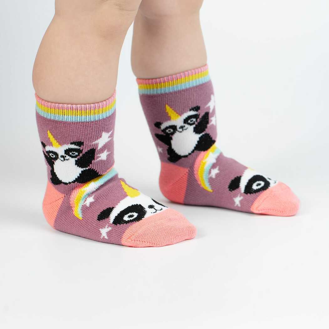 Pandacorn Toddler Crew Socks