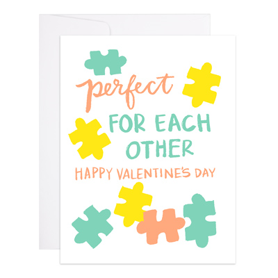 Perfect For Each Other Valentine's Card