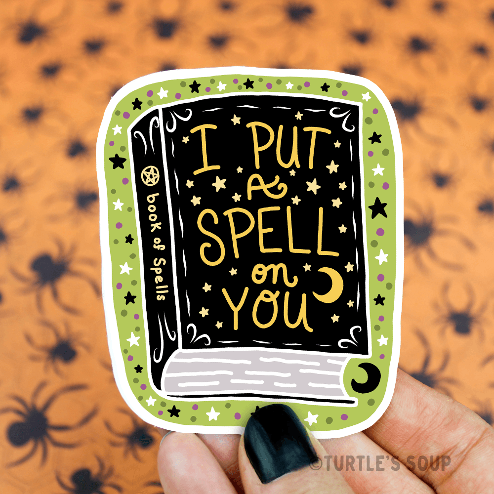 I Put a Spell on You Witch Vinyl Sticker