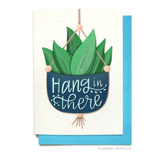 Hang in There Plant Card