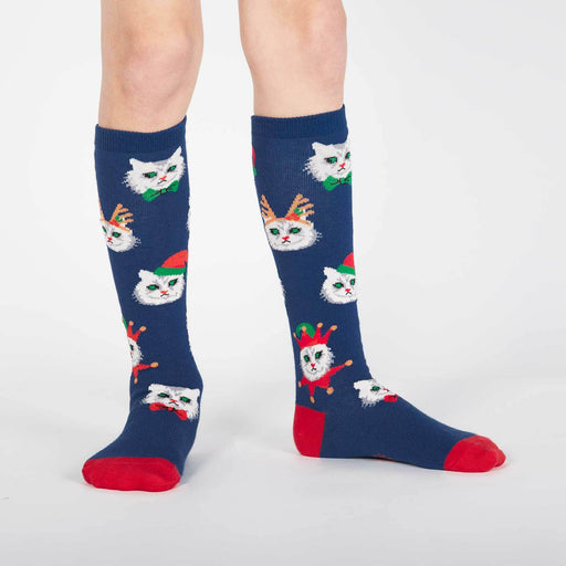 Santa Claws Junior's Knee High Socks