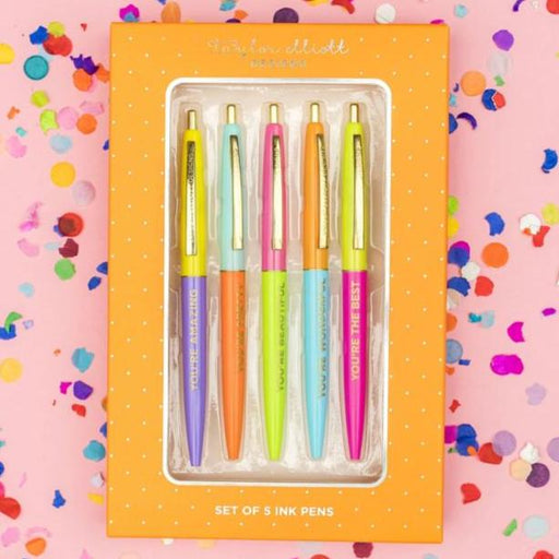 Complimentary Pen Set (Pack of 5) colored ink pens