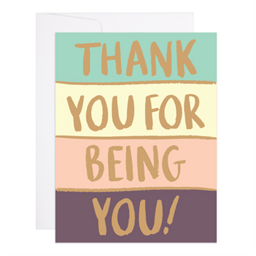 Thank You For Being You Stripes Card