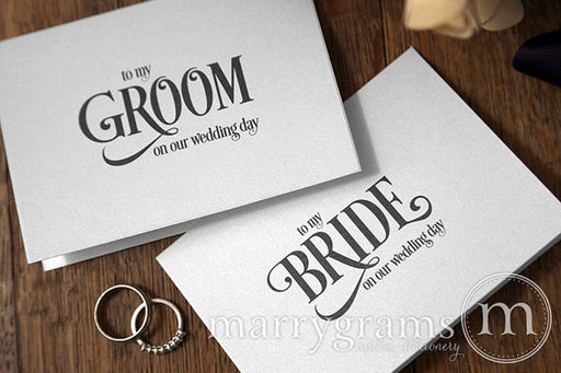 To My Bride or Groom Wedding Day Card Enchanting Style