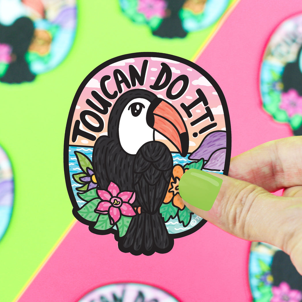 Toucan Do It Bird Vinyl Sticker
