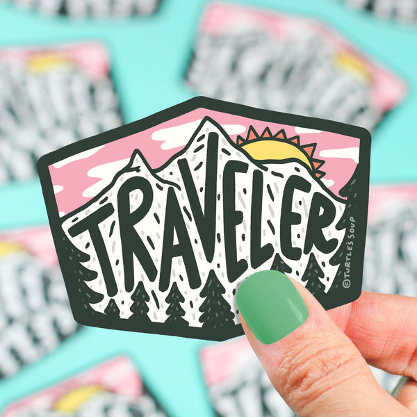 Traveler Map Vinyl Sticker