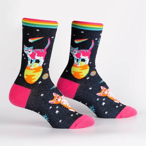 Space Cats Women's Crew Socks