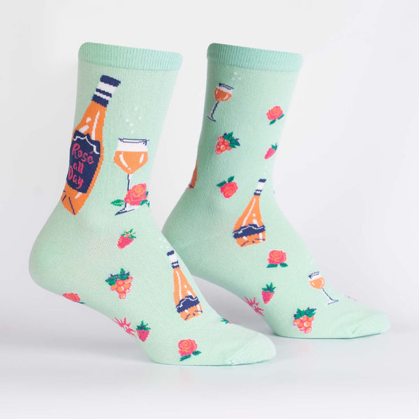 Rose All Day Women's Crew Socks