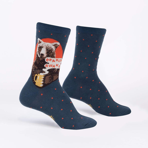 Bearly Awake Women's Crew Socks