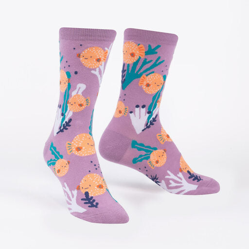 Did Somebody Just Puff Fish Women's Crew Socks