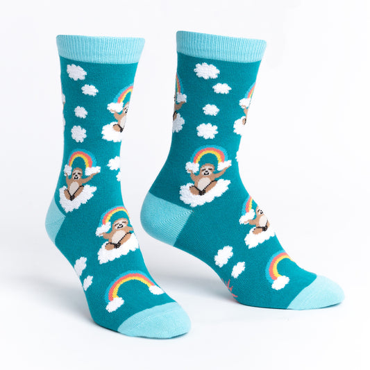 Meditating Sloth Women's Crew Socks