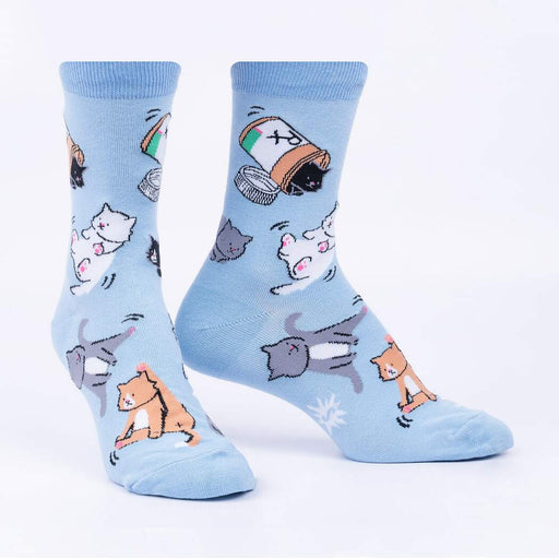 Purrscription For Happiness Cats Women's Crew Socks