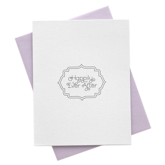 Happily Ever After Wedding Congratulations Card