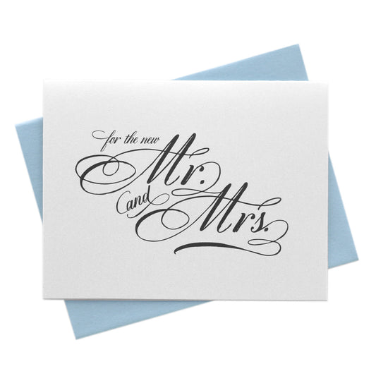 For the New Mr. and Mrs. Wedding Card