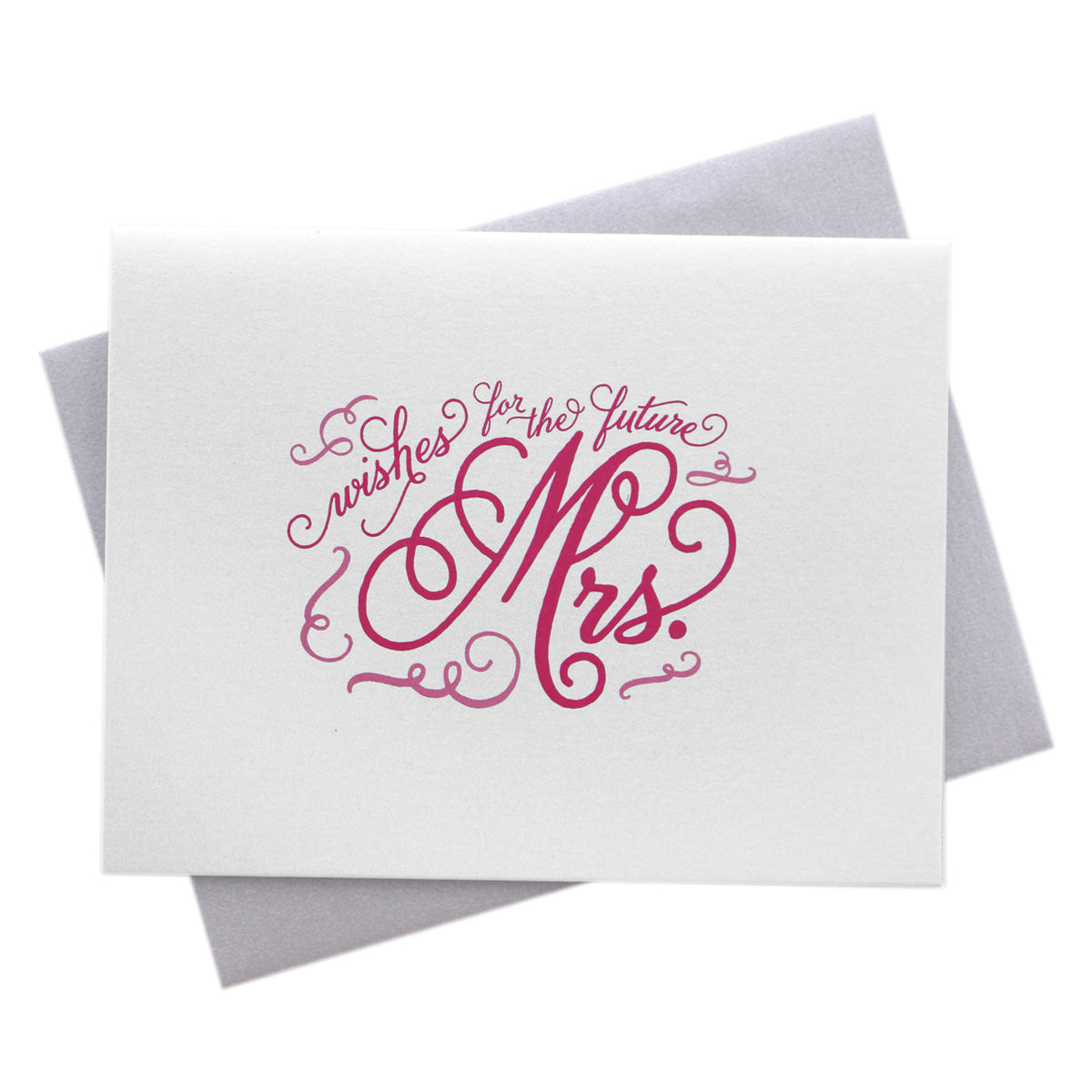 Wishes for the Future Mrs. Wedding Card
