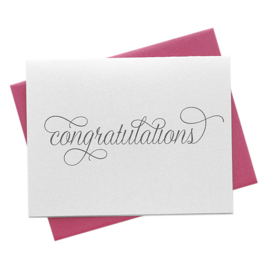 simple typography Congratulations Wedding & Engagement Card