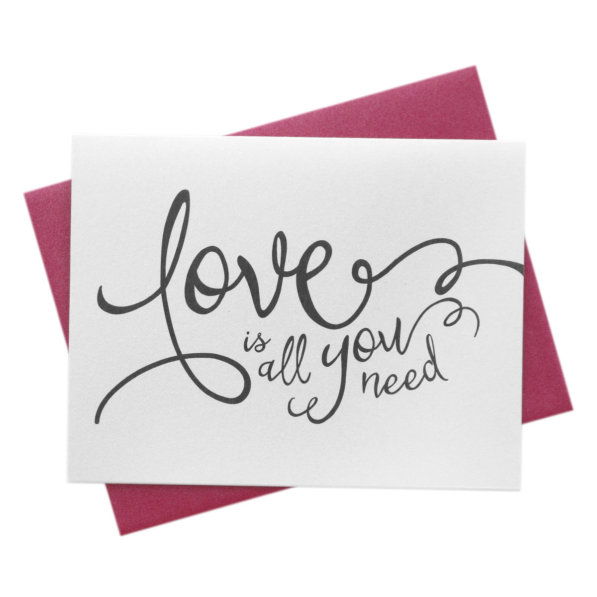 Love is All You Need Engagement Wedding Wishes Card