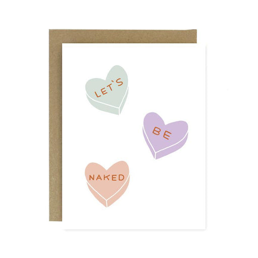 Let's Be Naked Hearts Card