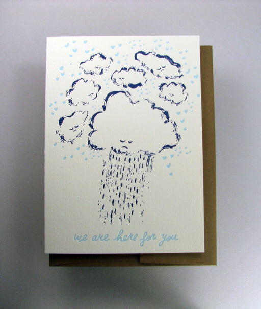 Clouds We are Here for You Card
