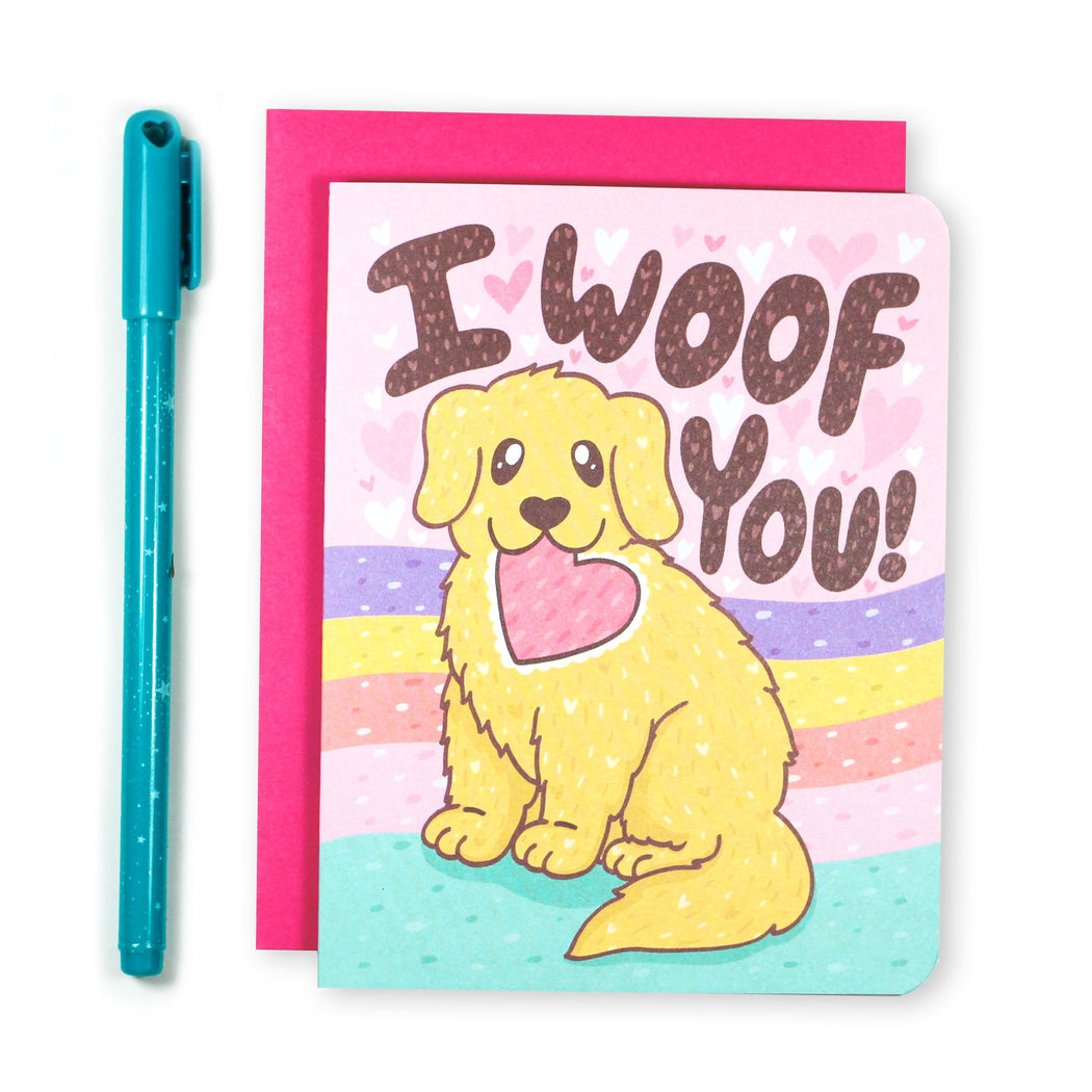I Woof You Puppy Love Card