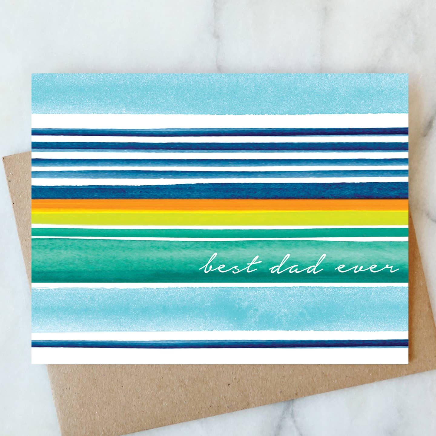 Best Dad Ever Bright Serape Card