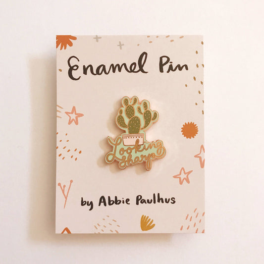 Looking Sharp Cactus Enamel Pin