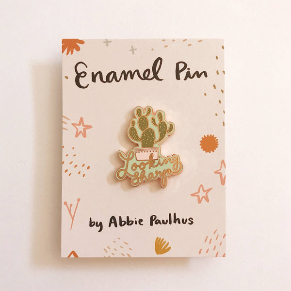 Looking Sharp Cactus Enamel Pin