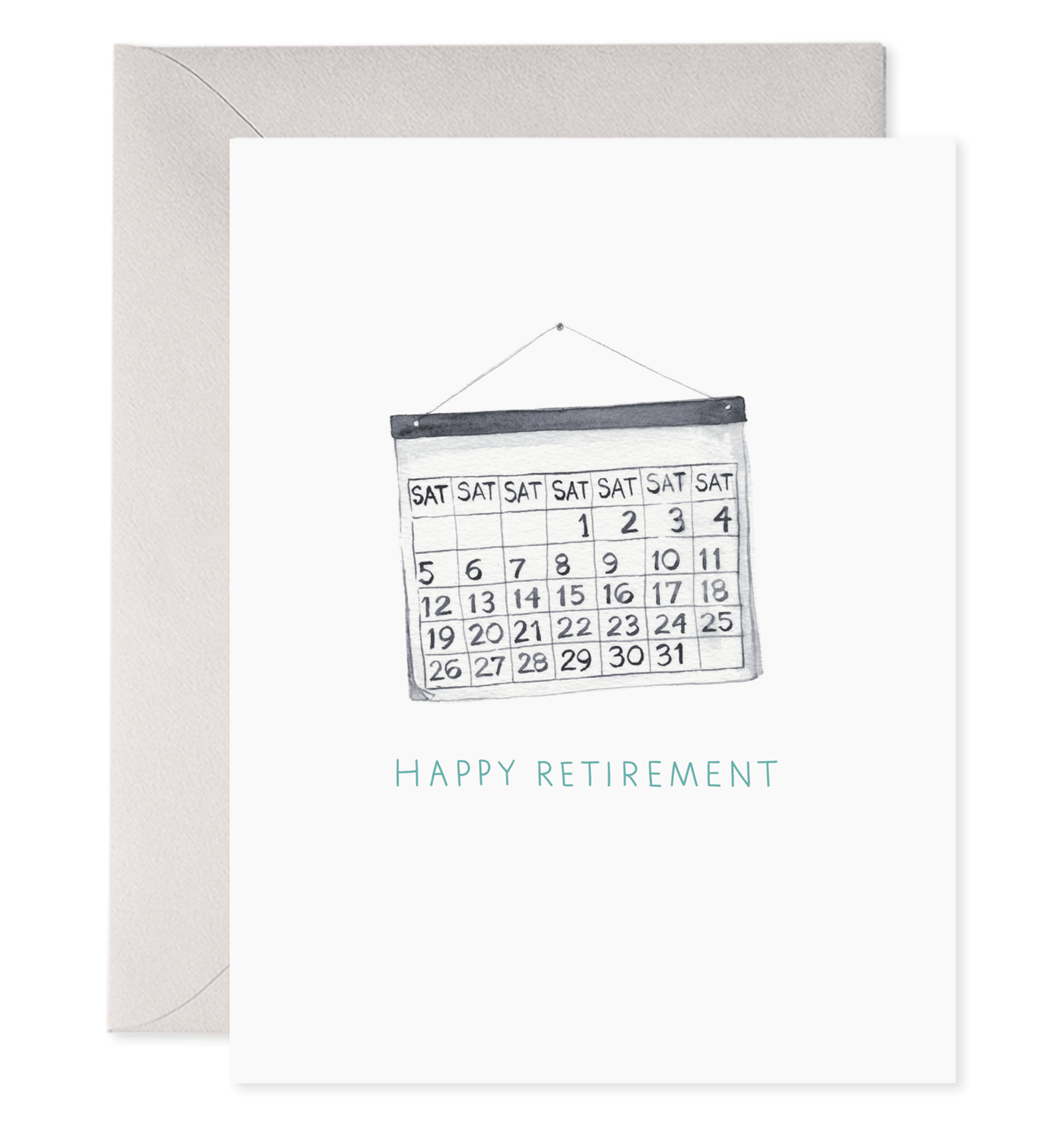 Retirement Saturdays Calendar Card