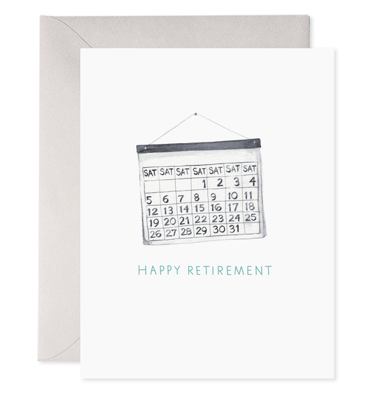 Retirement Saturdays Calendar Card
