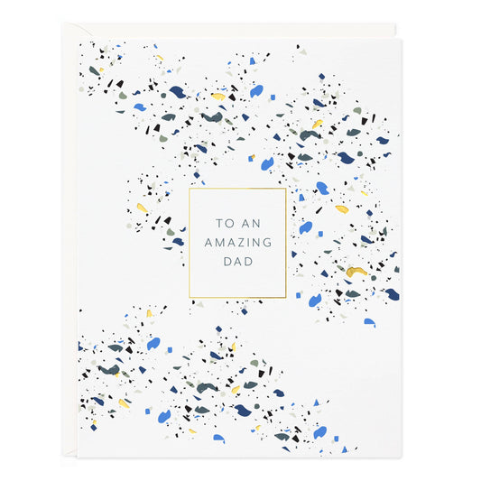 Amazing Dad Terrazzo Card