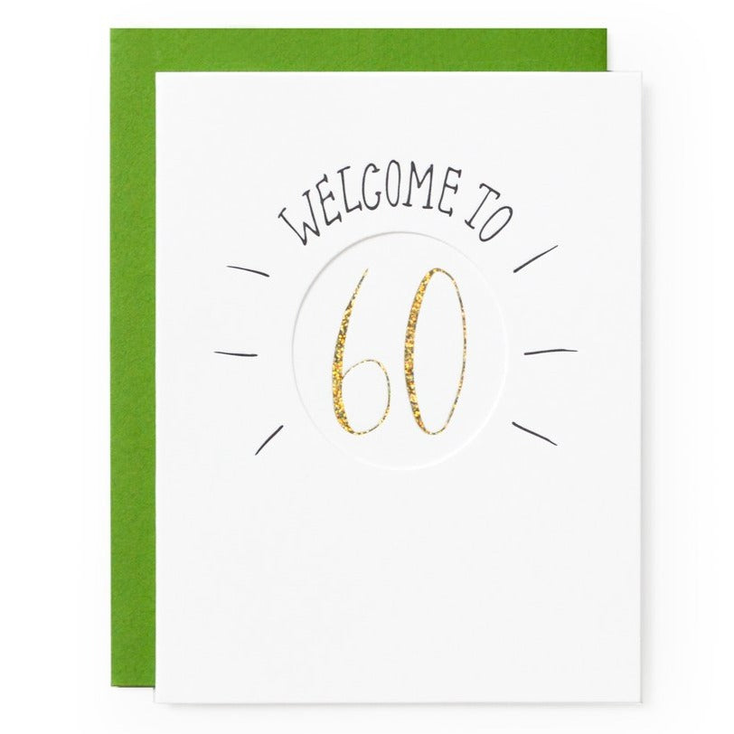 60 Welcome to Sixty Birthday Card