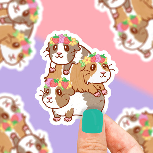 Guinea Pig Stack Vinyl Sticker