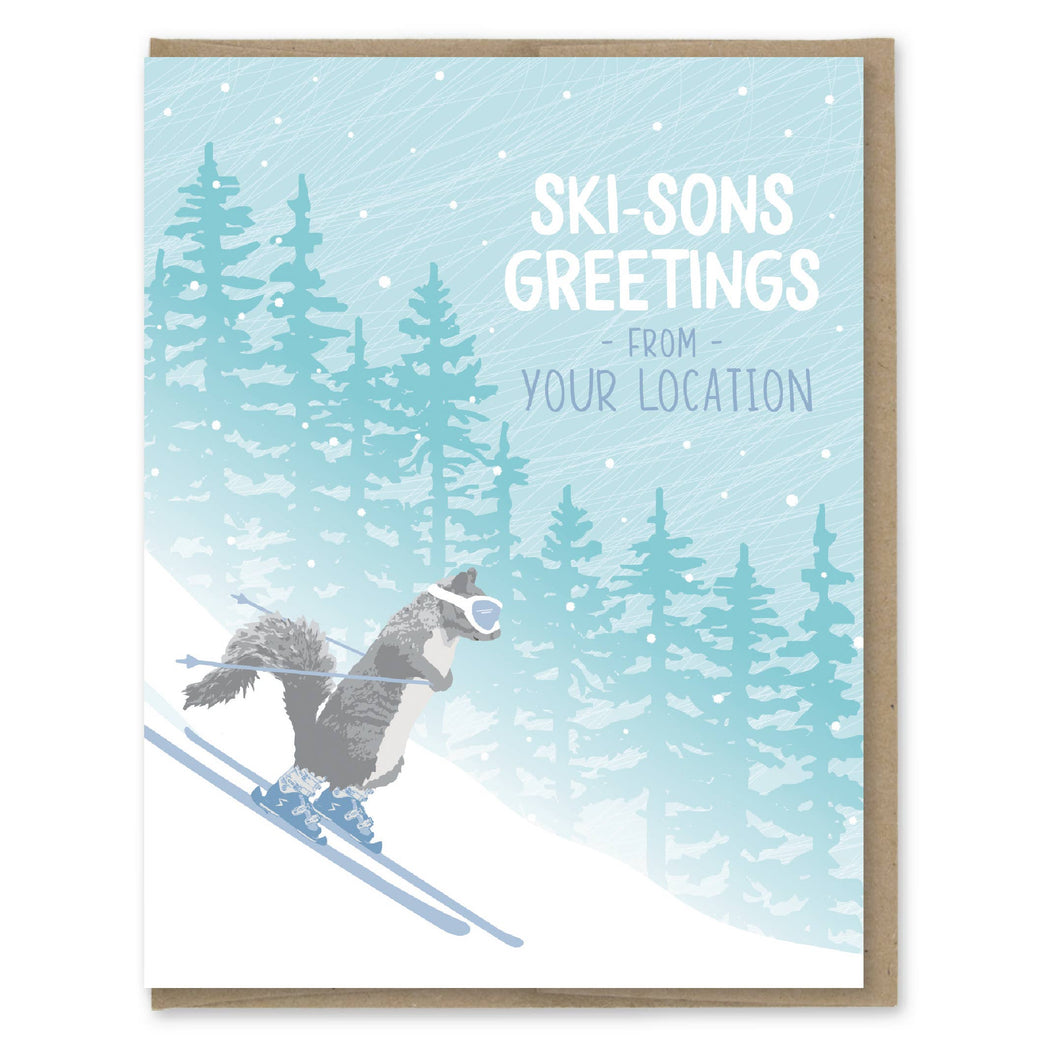 Ski-Sons Greetings Doormat