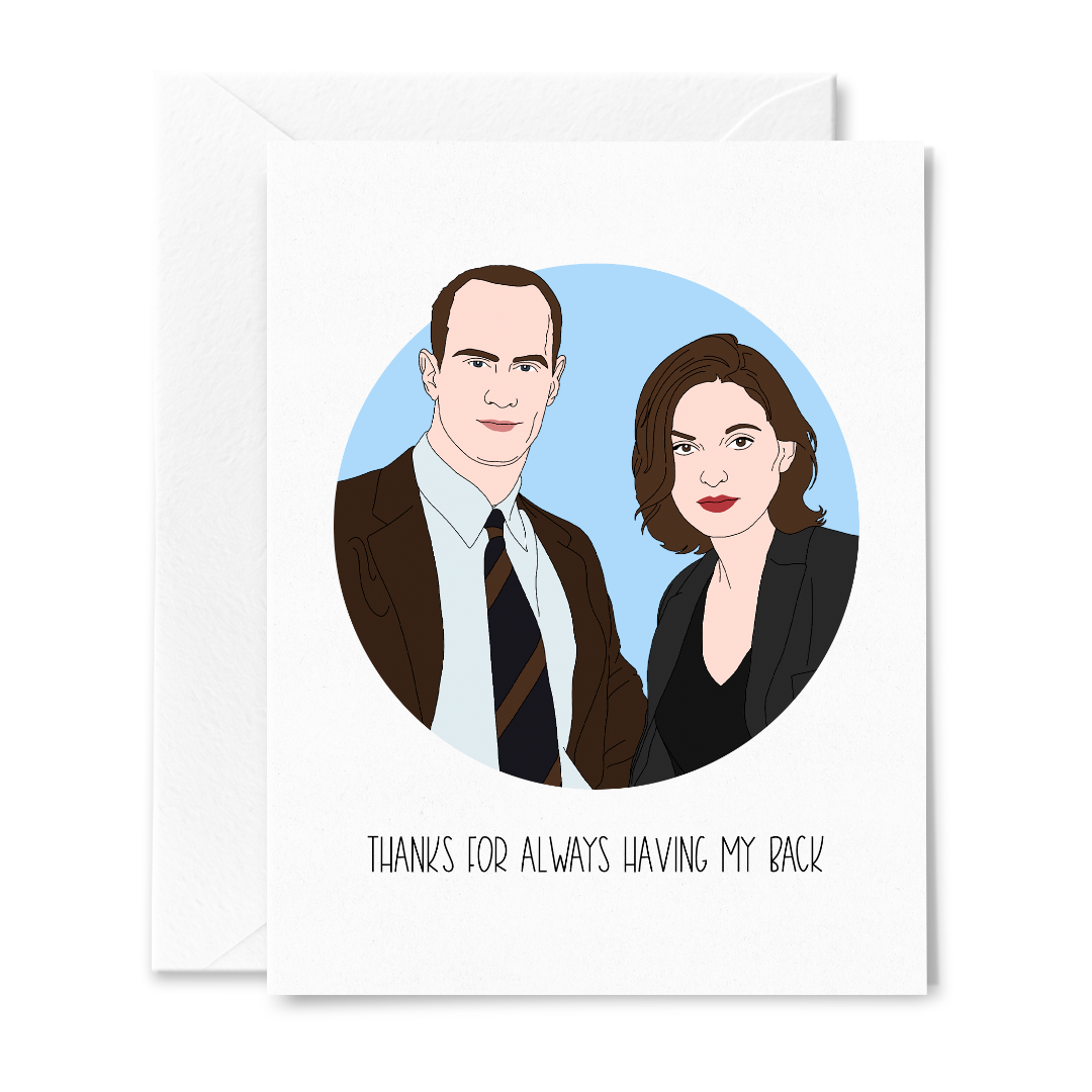 Benson & Stabler Thanks for Always Having My Back SVU Card