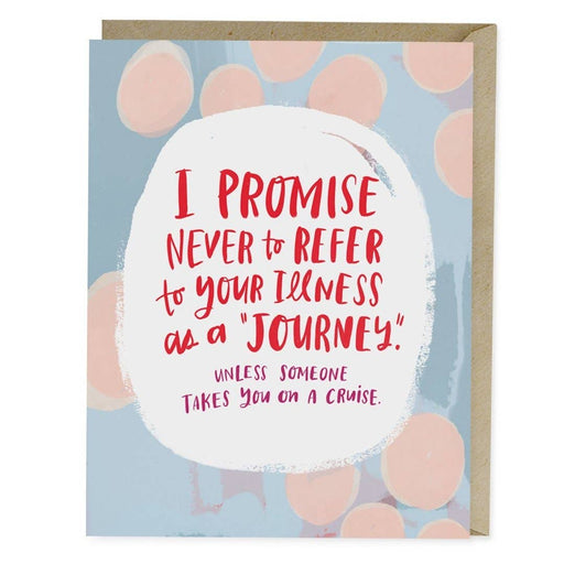 Promise Never to Refer Illness Journey Card