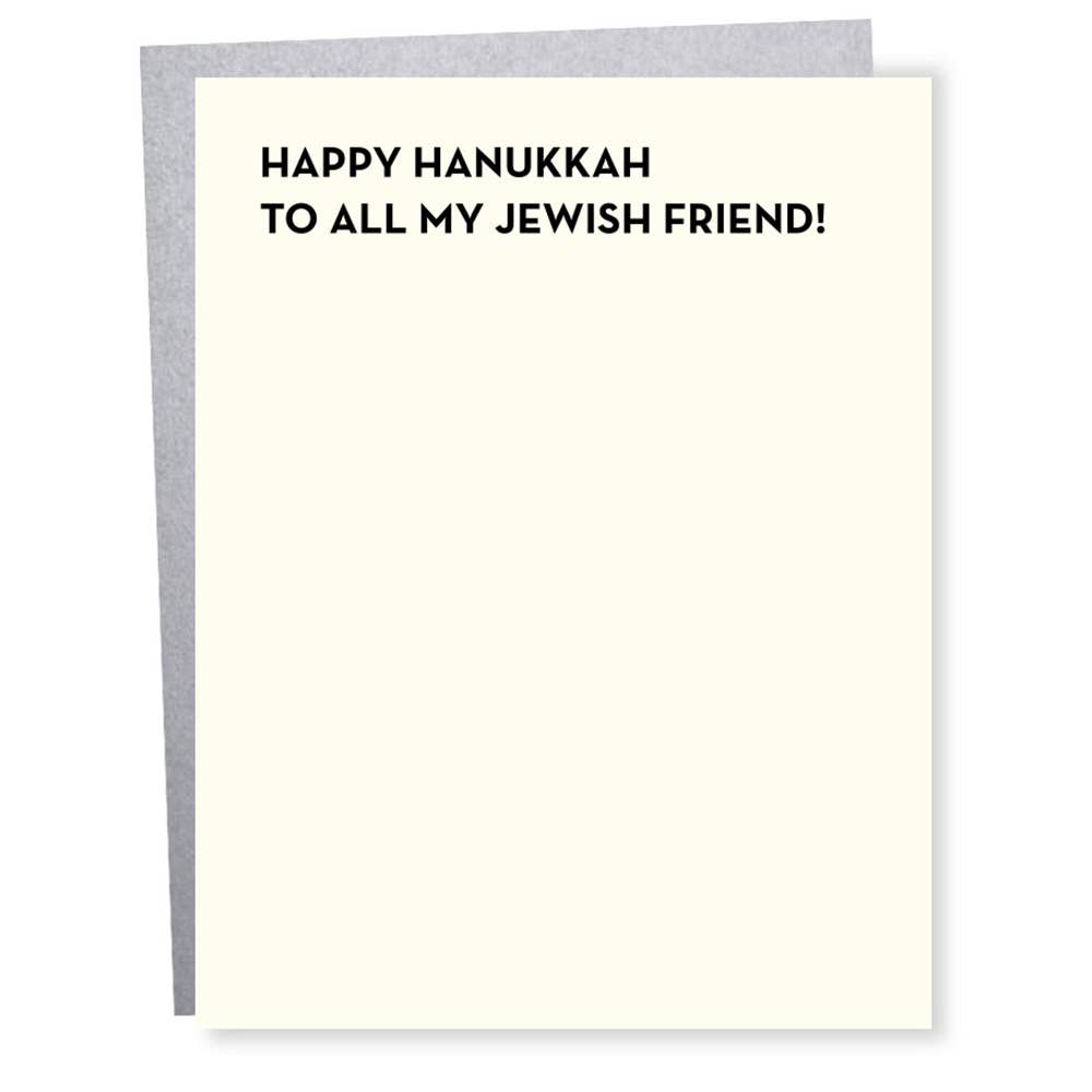 SP #909: Hanukkah All My Jewish Friend Card