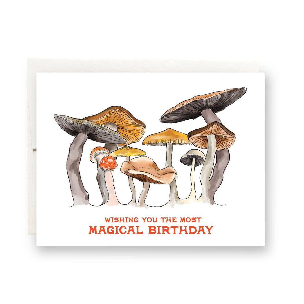 Magical Mushroom Birthday Card