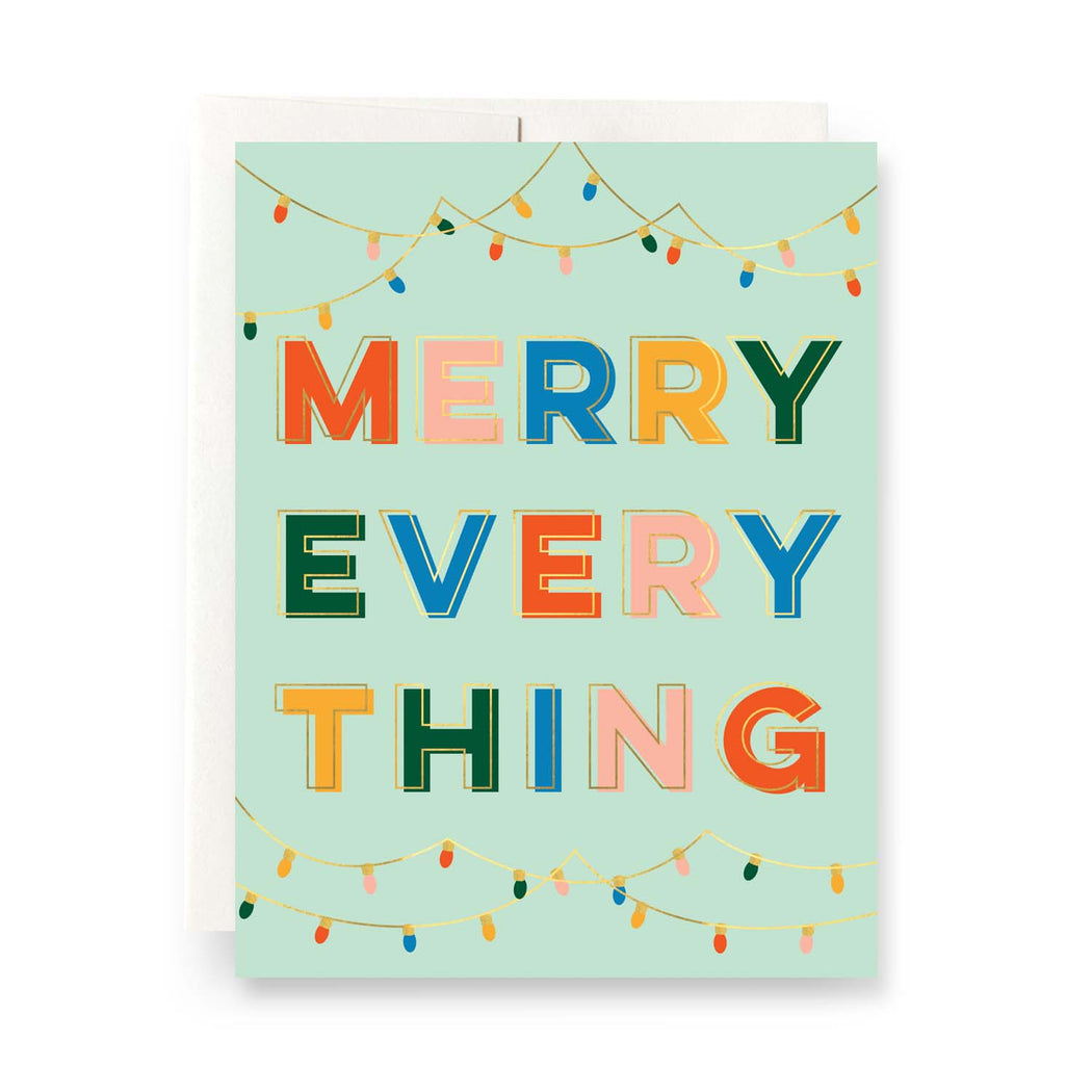 Mint Merry Everything Card