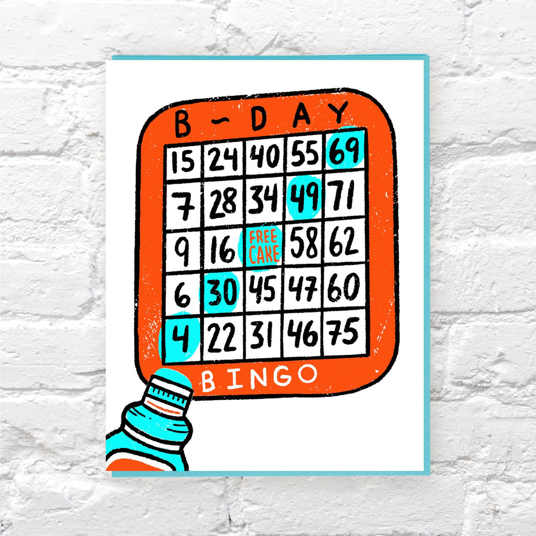 BDay Bingo Birthday Card