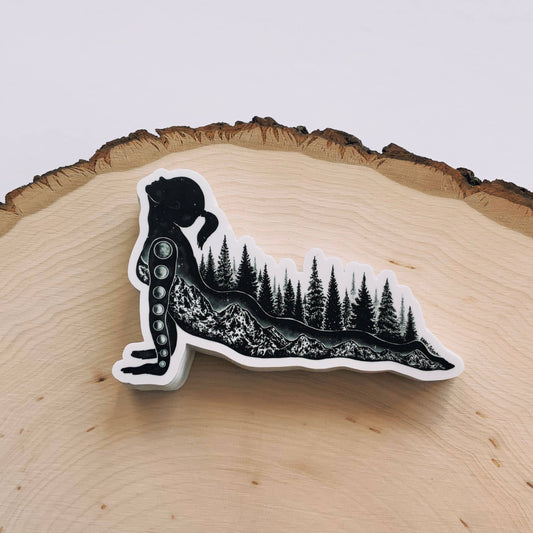 Yoga Pose II Vinyl Sticker