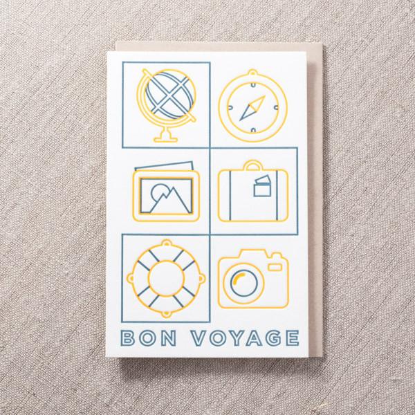 Bon Voyage Icons Card
