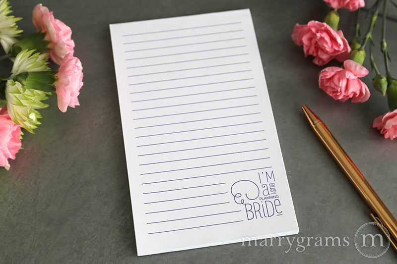 Busy Planning Bride Notepad Notes Jotter for Bride to Be
