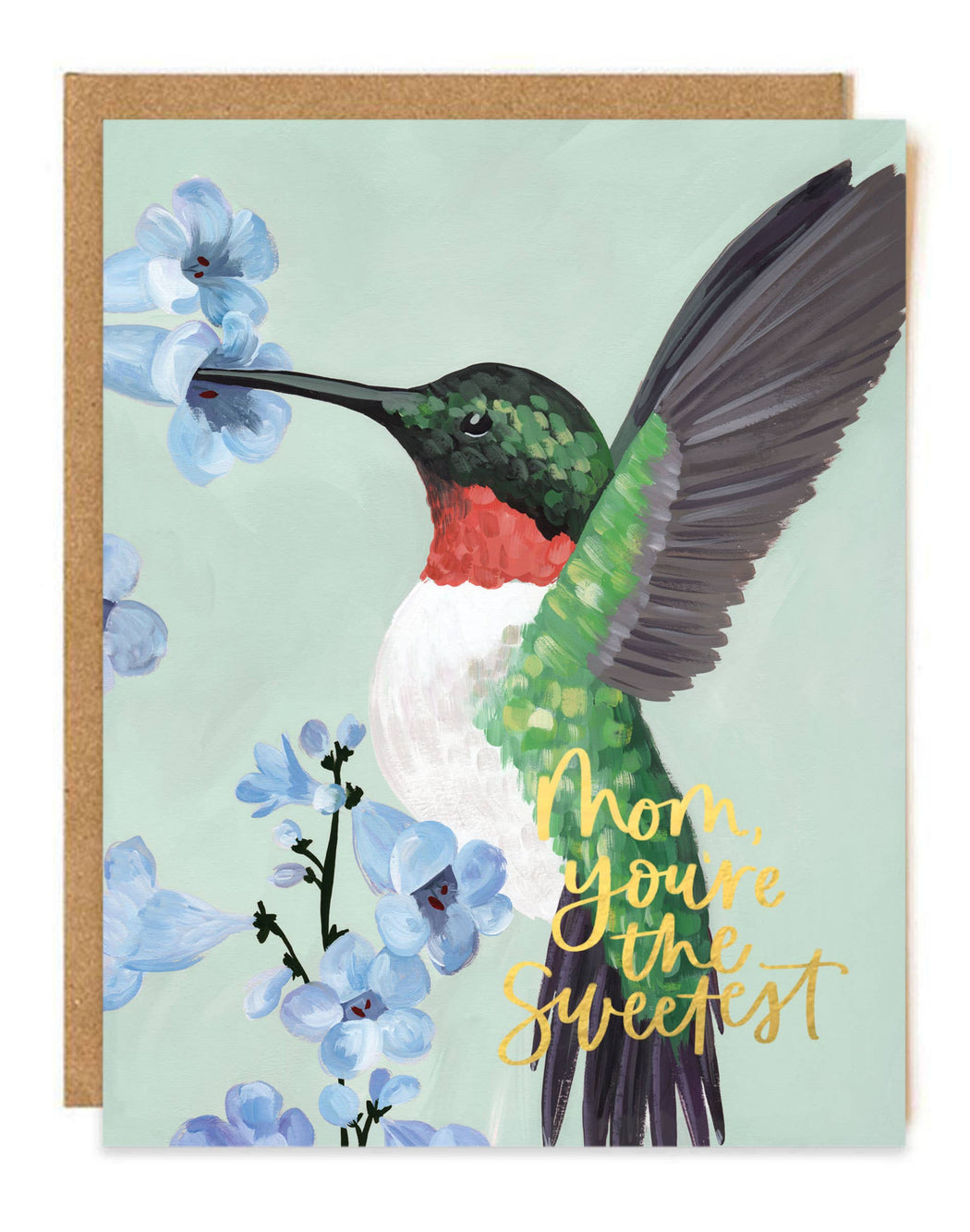 Mom Youre the Sweetest Hummingbird Card