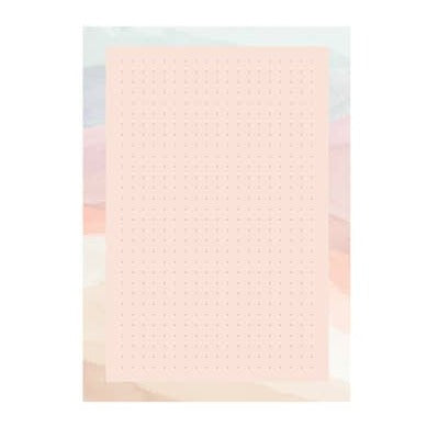 Sunset Stripes Dot Grid Notepad