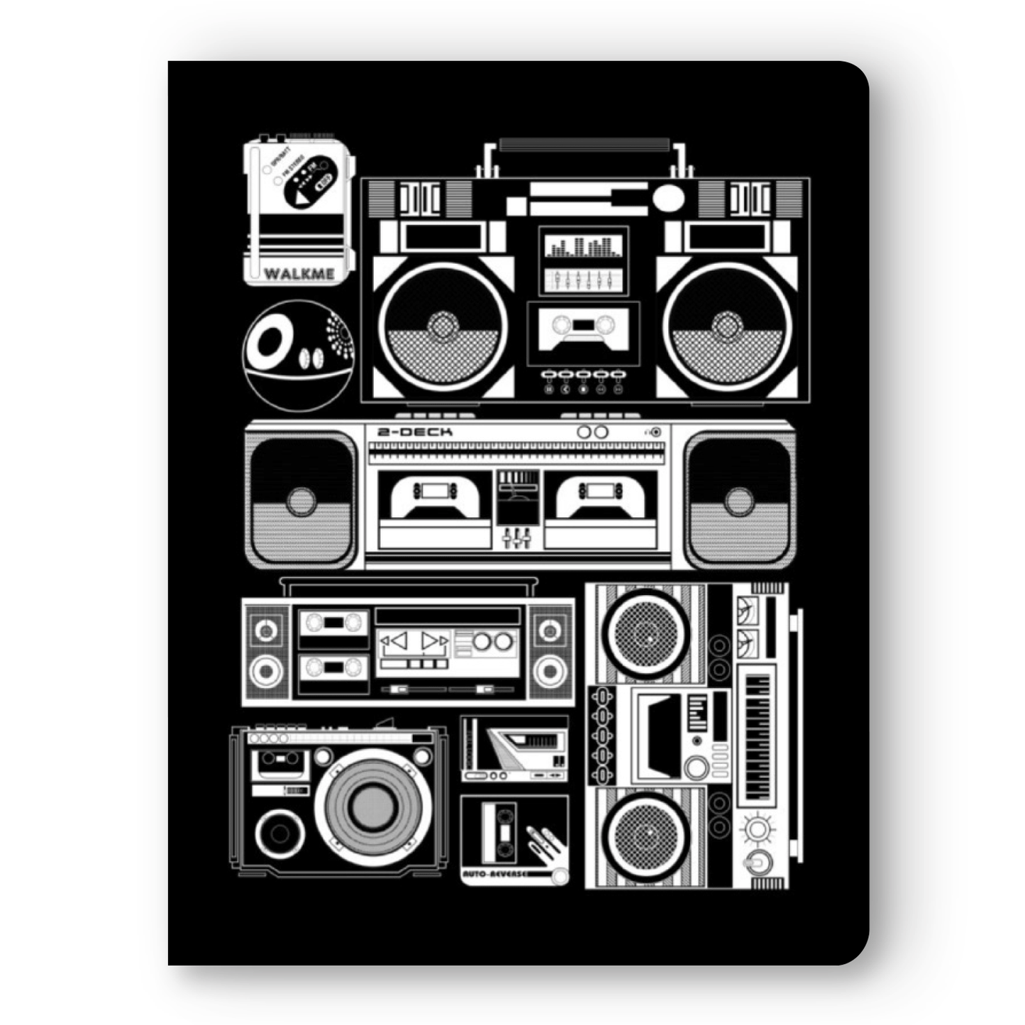 Large Velvet Touch Layflat Journal