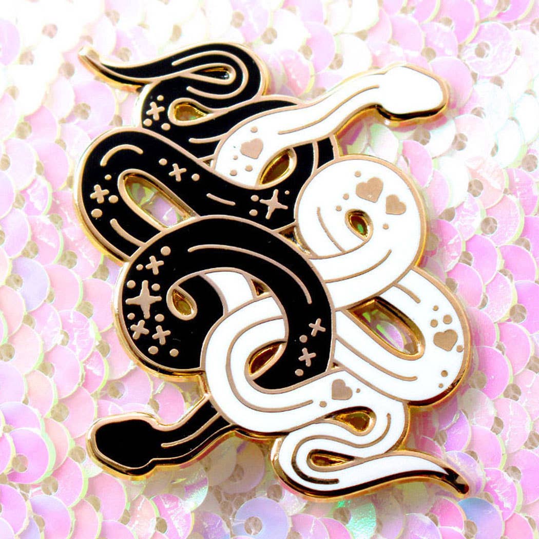 Snake Duo Enamel Pin