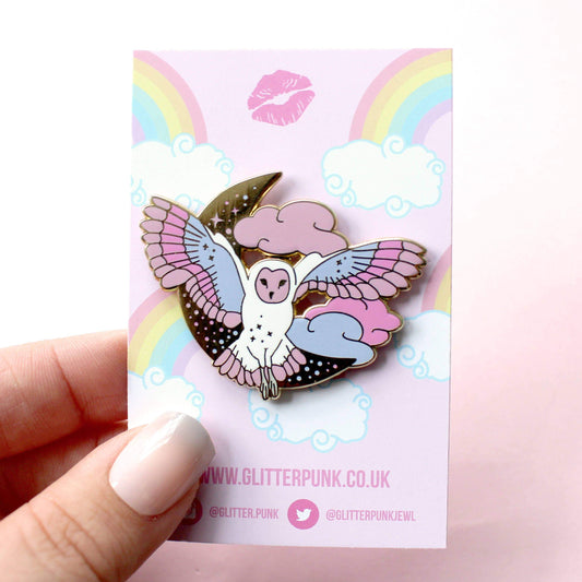 Midnight Owl Enamel Pin