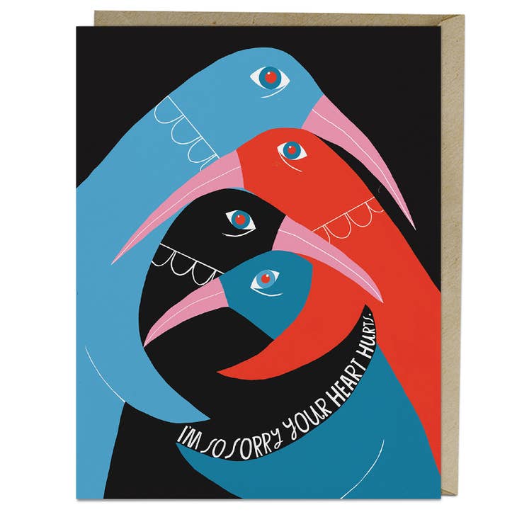 Im So Sorry Your Heart Hurts Birds Card