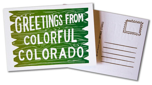 Greetings from Colorful Colorado Post Card